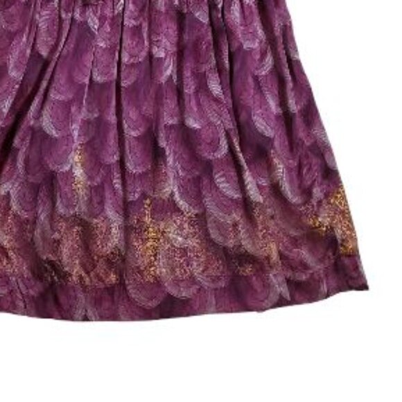 Oilily Purple Silk Dress Size 152 (US 12) - Picture 5 of 6